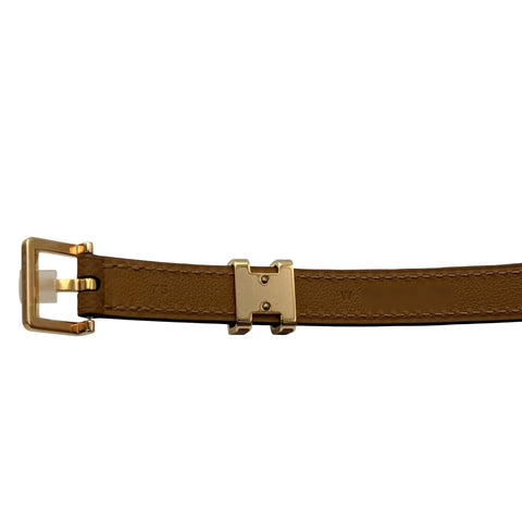 [New and Unused] Hermes Pop H 15 Belt Gold Epsom