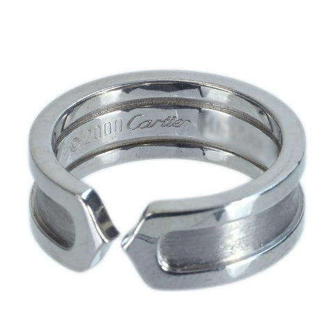 【中古】 CARTIER カルティエ K18WGホワイトゴールド C2リング  7.7g #9（#49）ONE PRICE