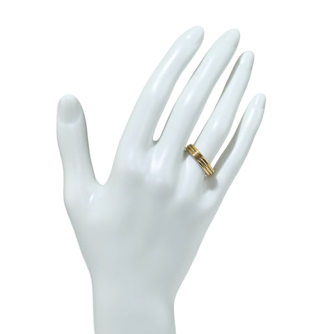 Used: CARTIER K18 Three Color Trinity Wedding Ring 4.4g #7(#47) ONE PRICE