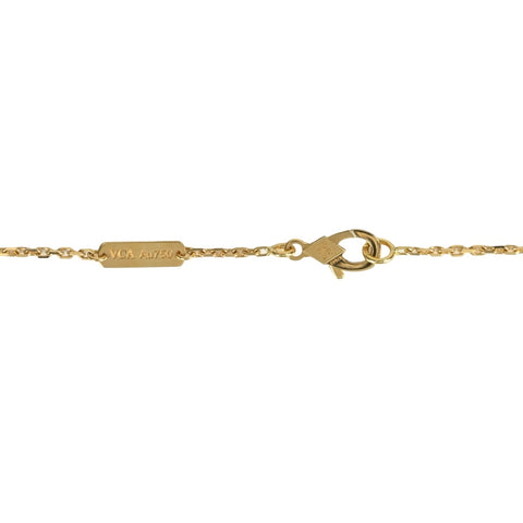 【中古】Van Cleef＆Arpels Van Cleef & Arpels K18YG VINTAGE ALHAMBRA Colgante Vintage Alhambra Malaquita 5.5g