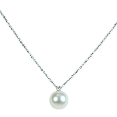 【Usado】TASAKI K18WG COLLAR DE PERLAS AKOYA 8.2mm 36 - 40cm 2.2g