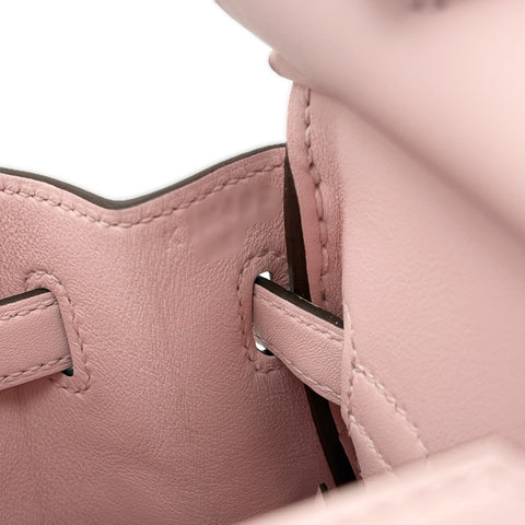 [Brand New] Hermes Birkin 25 Handbag, K Stamp (2025), Rose Sakura, Swift Leather, Brand New