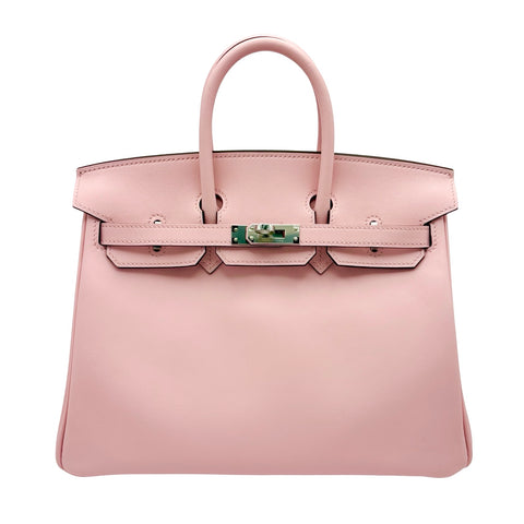 [Brand New] Hermes Birkin 25 Handbag, K Stamp (2025), Rose Sakura, Swift Leather, Brand New