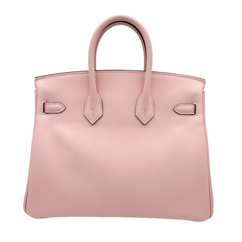 [Brand New] Hermes Birkin 25 Handbag, K Stamp (2025), Rose Sakura, Swift Leather, Brand New