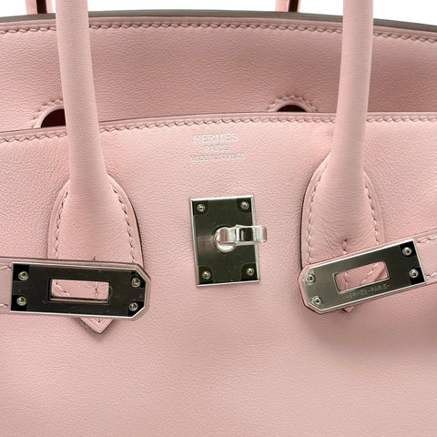 [Brand New] Hermes Birkin 25 Handbag, K Stamp (2025), Rose Sakura, Swift Leather, Brand New