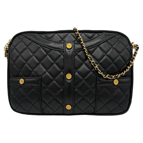 [Pre-owned] CHANEL GIRL CHANEL Shoulder Bag, 23 Series (2016), Black, Lambskin, Used Bag