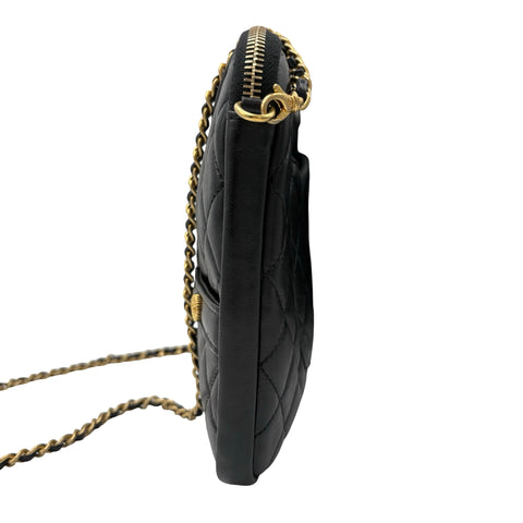 【中古】 CHANEL シャネル GIRL CHANEL ガールシャネル ショルダーバッグ 23番台(2016年) ブラック ラムスキン 中古 USED バッグ