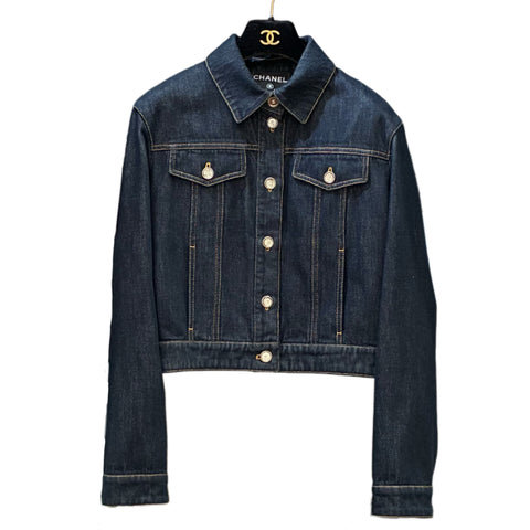 【美品】 CHANEL シャネル DENIM JACKET デニムジャケット 38 USED 中古 2025年 CLOTHES 洋服