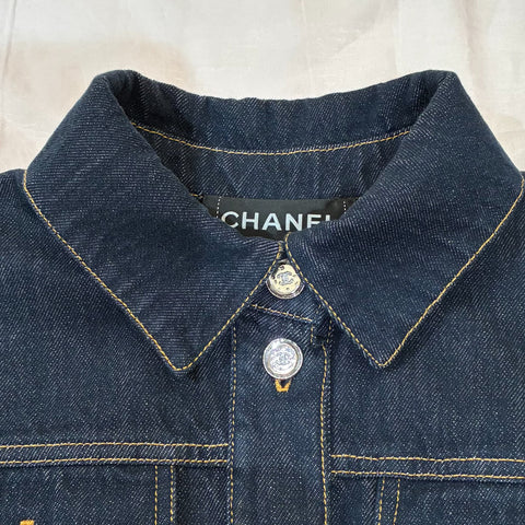 [Excellent Condition] CHANEL Denim Jacket 38 Used 2025 Clothes