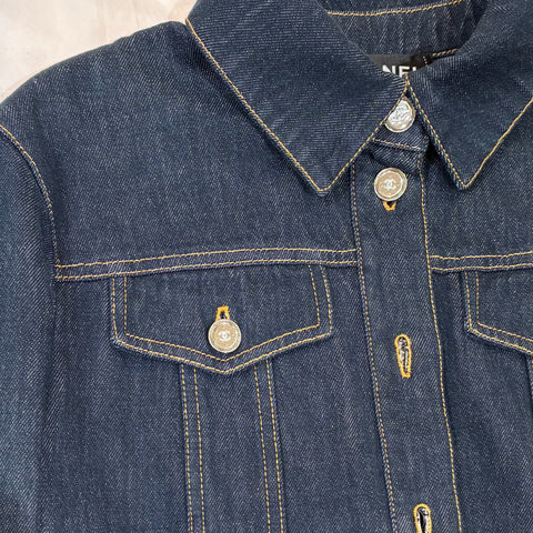 [Excellent Condition] CHANEL Denim Jacket 38 Used 2025 Clothes