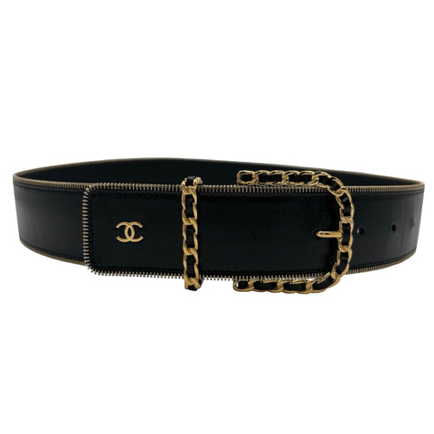 【中古】 CHANEL シャネル BELT ベルト 小物 ブラック 中古 BLACK
