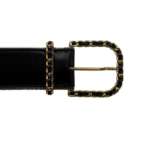 【中古】 CHANEL シャネル BELT ベルト 小物 ブラック 中古 BLACK