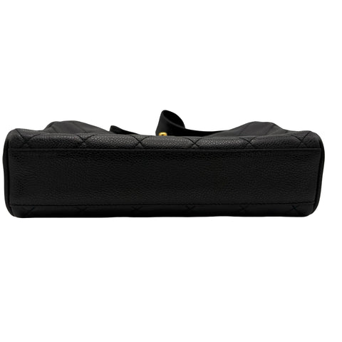 [Pre-owned] CHANEL VINTAGE SHOULDER BAG, 4 Series (1996-1998), BLACK, Caviar Skin, Used Bag