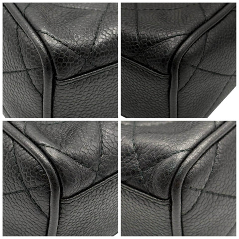 [Pre-owned] CHANEL VINTAGE SHOULDER BAG, 4 Series (1996-1998), BLACK, Caviar Skin, Used Bag