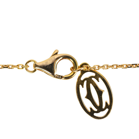 【中古】CARTIER カルティエ K18PG Cドゥカルティエ ブランド ネックレス 証明書付き
