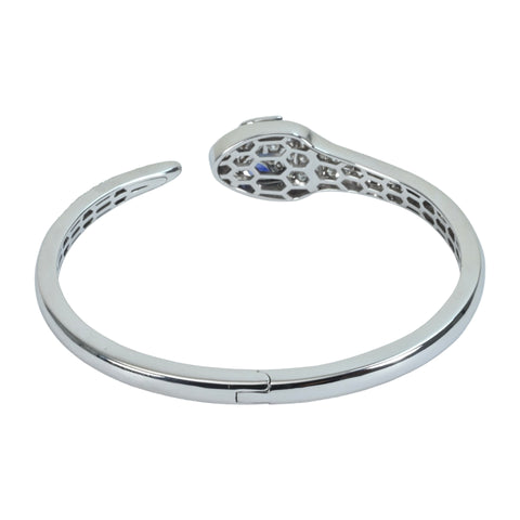 【中古】BVLGARI ブルガリ K18WG SAPPHIRE SERPENT SEDUTTORI セルペンティ セドゥットーリ サファイア ブレスレット 22.2g