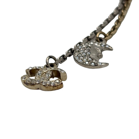 【Used】 CHANEL COCOMARK STONE EARRINGS Gold/Silver GP Used Sale