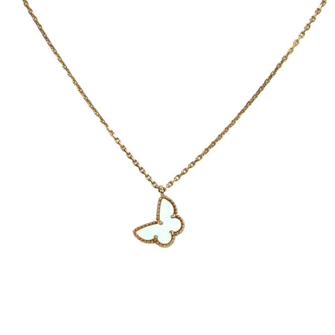[Pre-owned] Van Cleef & Arpels K18YG SWEET PAPILLON Necklace 2.9g