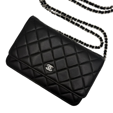[Pre-owned] CHANEL Chain Wallet Shoulder Bag, 31 Series (2021), Black, Caviar Skin, Excellent Condition, USED Bag