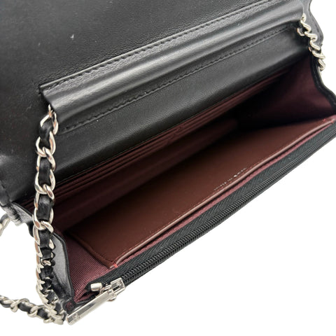 [Pre-owned] CHANEL Chain Wallet Shoulder Bag, 31 Series (2021), Black, Caviar Skin, Excellent Condition, USED Bag