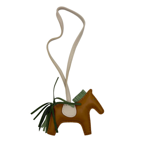 【中古】 Hermes エルメス RODEO CHARM Rodeo Charm charm Sésamo/Vert Criquet/Craie Agneau Milo usado AGNEAU MILO