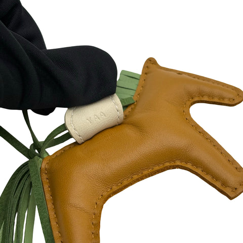 【中古】 Hermes エルメス RODEO CHARM Rodeo Charm charm Sésamo/Vert Criquet/Craie Agneau Milo usado AGNEAU MILO