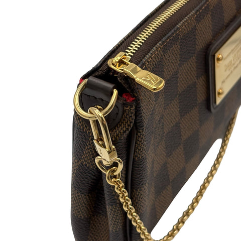 [Pre-owned] LOUIS VUITTON Damier Eva Shoulder Bag DU3069 (2009) Ebene Canvas Used Bag