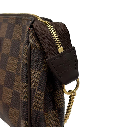 [Pre-owned] LOUIS VUITTON Damier Eva Shoulder Bag DU3069 (2009) Ebene Canvas Used Bag