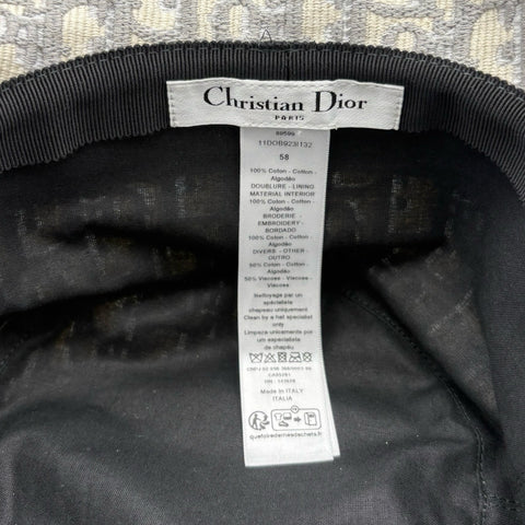 [Excellent Condition] Christian Dior Dior BOB HAT / OBLIQUE HAT 58 USED Hat