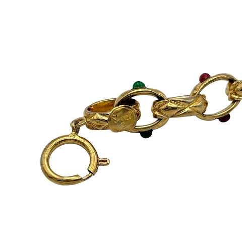 [Pre-owned] CHANEL Rhinestone Bracelet Vintage Accessory GP Pre-owned