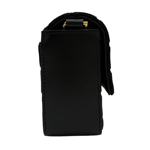 【美品】 GIVENCHY ジバンシィ SHOULDER BAG ショルダーバッグ ショルダーバッグ  ブラック キャンバス　カフースキン 中古 USED バッグ
