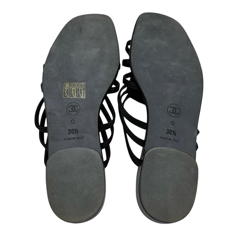 [Pre-owned] CHANEL Sandals 36.5 USED Footwear