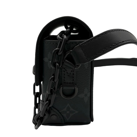 [Excellent Condition] LOUIS VUITTON Steamer Wearable Wallet Shoulder Bag, IC Chip (2021-Present), Black Monogram Eclipse Canvas, Excellent Condition, USED Bag
