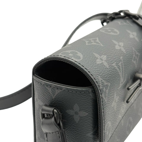 [Excellent Condition] LOUIS VUITTON Steamer Wearable Wallet Shoulder Bag, IC Chip (2021-Present), Black Monogram Eclipse Canvas, Excellent Condition, USED Bag