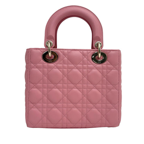 [Pre-owned] Christian Dior Lady Dior My ABCDior BAG SMALL Handbag Shoulder Bag 29XMA-0223 (2023) Pink Lambskin Pre-owned USED Bag