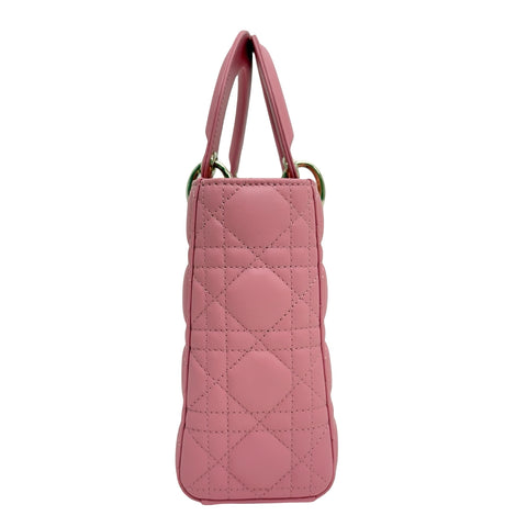 [Pre-owned] Christian Dior Lady Dior My ABCDior BAG SMALL Handbag Shoulder Bag 29XMA-0223 (2023) Pink Lambskin Pre-owned USED Bag