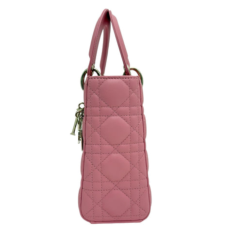 [Pre-owned] Christian Dior Lady Dior My ABCDior BAG SMALL Handbag Shoulder Bag 29XMA-0223 (2023) Pink Lambskin Pre-owned USED Bag