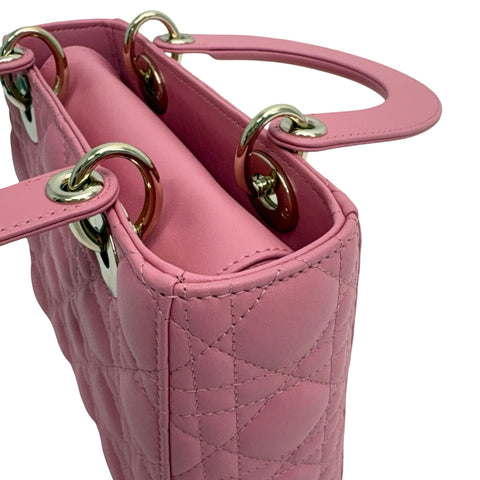 [Pre-owned] Christian Dior Lady Dior My ABCDior BAG SMALL Handbag Shoulder Bag 29XMA-0223 (2023) Pink Lambskin Pre-owned USED Bag