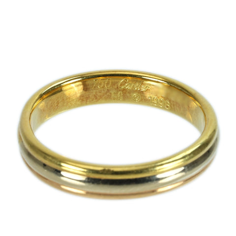 [Pre-owned] CARTIER K18 Three-Color Trinity Wedding Ring 6.1g #19 ONE PRICE