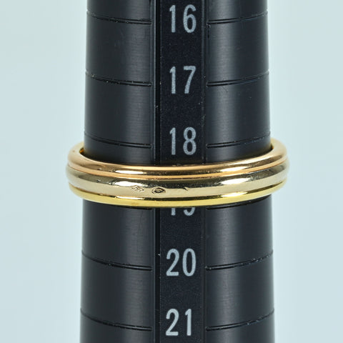 [Pre-owned] CARTIER K18 Three-Color Trinity Wedding Ring 6.1g #19 ONE PRICE