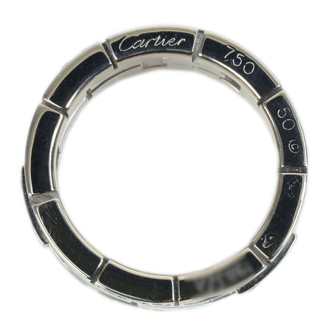 【中古】CARTIER カルティエ K18WG DIAMOND RING ドラゴンパドロックダイヤモンドリング 16.7g #10（#50）ONE PRICE