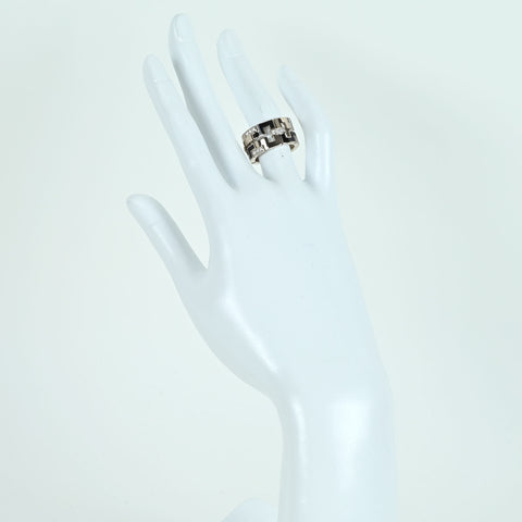 【中古】CARTIER カルティエ K18WG DIAMOND RING ドラゴンパドロックダイヤモンドリング 16.7g #10（#50）ONE PRICE