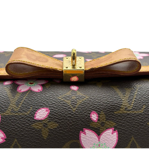 [Pre-owned] LOUIS VUITTON Cherry Blossom Papillon Handbag Monogram/Pink Canvas USED Bag