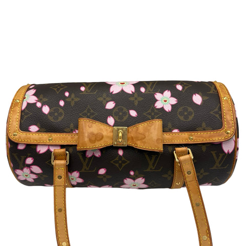 [Pre-owned] LOUIS VUITTON Cherry Blossom Papillon Handbag Monogram/Pink Canvas USED Bag