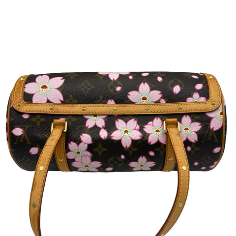 [Pre-owned] LOUIS VUITTON Cherry Blossom Papillon Handbag Monogram/Pink Canvas USED Bag