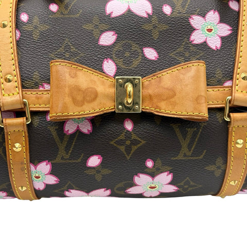 [Pre-owned] LOUIS VUITTON Cherry Blossom Papillon Handbag Monogram/Pink Canvas USED Bag