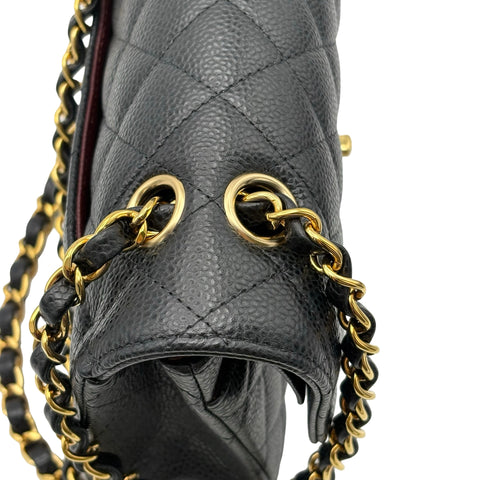 [Excellent Condition] CHANEL MATELASSE 23 Shoulder Bag, IC Chip (2021-), Black, Caviar Skin, Pre-owned