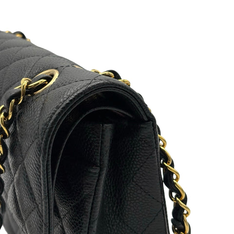 [Excellent Condition] CHANEL MATELASSE 23 Shoulder Bag, IC Chip (2021-), Black, Caviar Skin, Pre-owned
