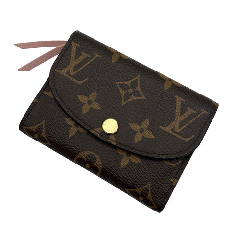 [Pre-owned] LOUIS VUITTON M62361 Portefeuille Rosalie Wallet Monogram Rose Ballerine Canvas Used Accessory