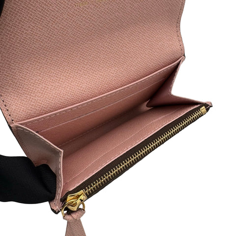 【中古】 LOUIS VUITTON ルイ・ヴィトン WALLET M62361 ポルトモネ・ロザリ 財布 モノグラム・ローズバレリーヌ キャンバス 中古 小物